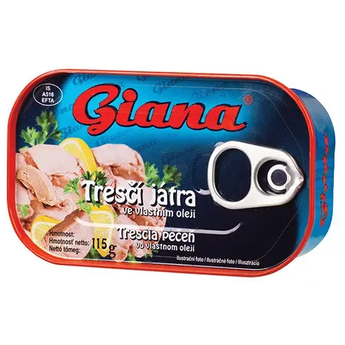 Печінка тріски Giana Чехія 115 г