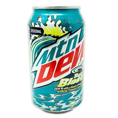 Напій сильногазований Mountain Dew Baja Blast 330 мл ж/б США