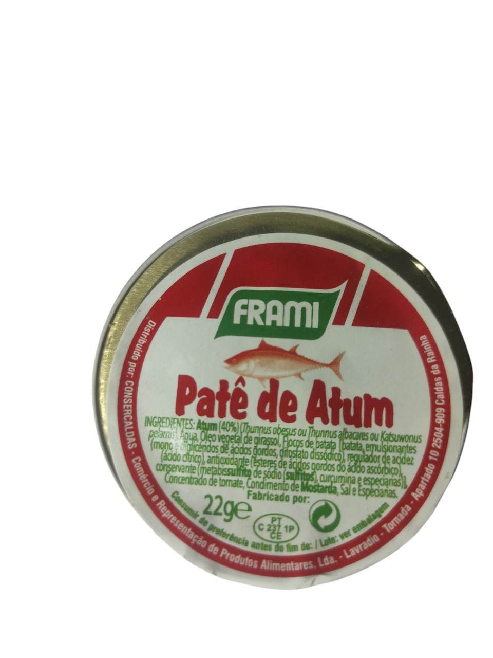Паштет із тунця FRAMI Pate de Atun 22 г Португалія