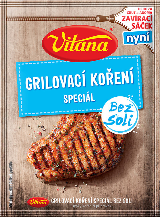 Приправа для барбекю, без солі Vitana Grilovací ko| ení — bez soli 18 г Чехія