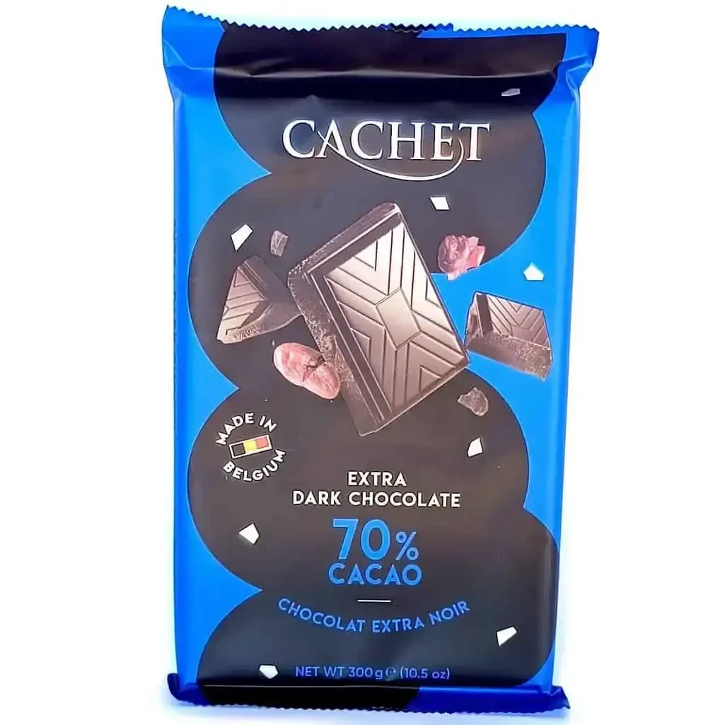 Шоколад Cachet (Кашет) чорний 70% какао Бельгія 300г