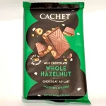 Шоколад CACHET (КАШЕТ) молочний 32% какао з фундуком (лісовий горіх) Бельгія 300г