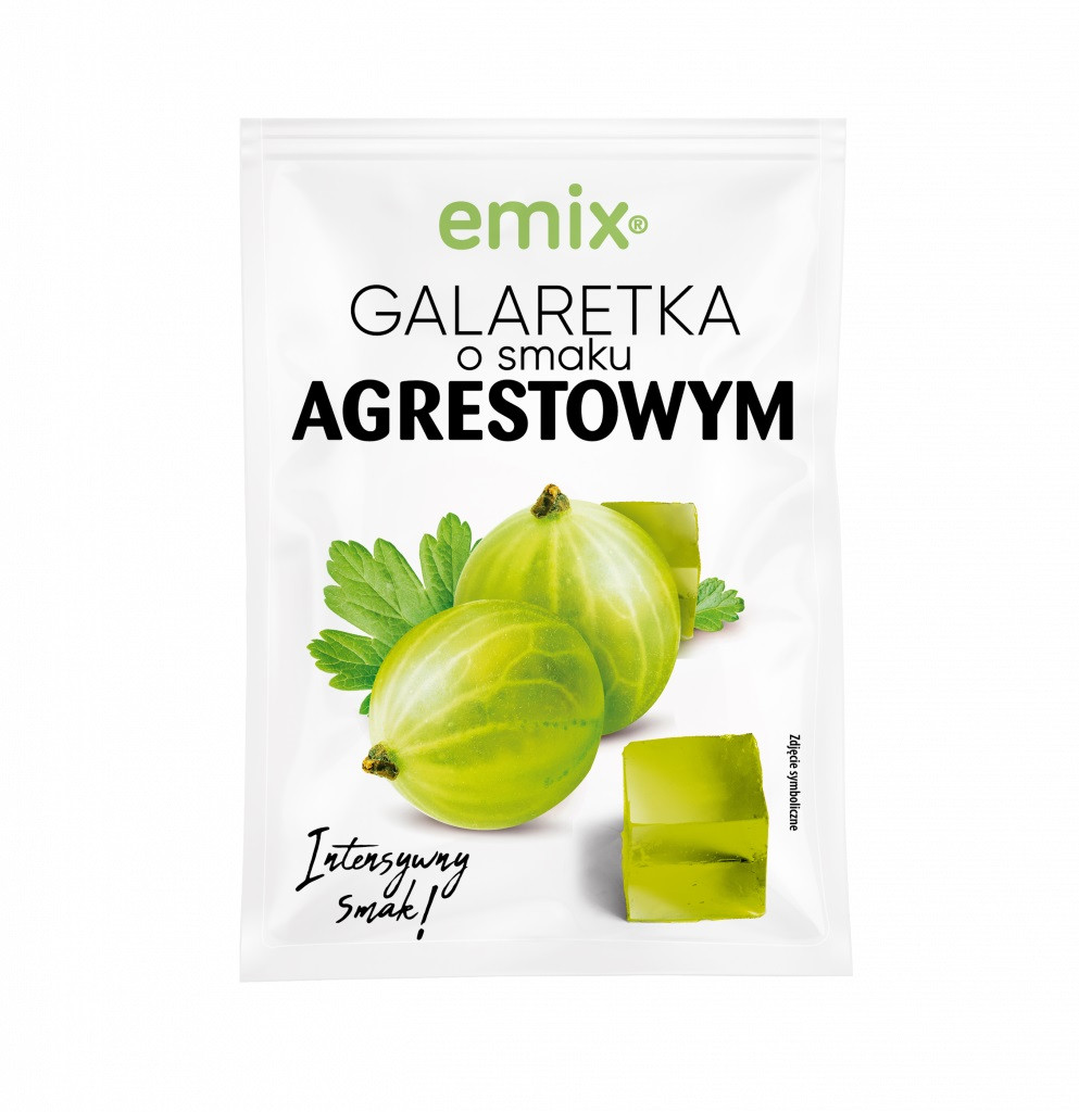 Желе зі смаком крижовика Emix Galaretka 75 г Польща