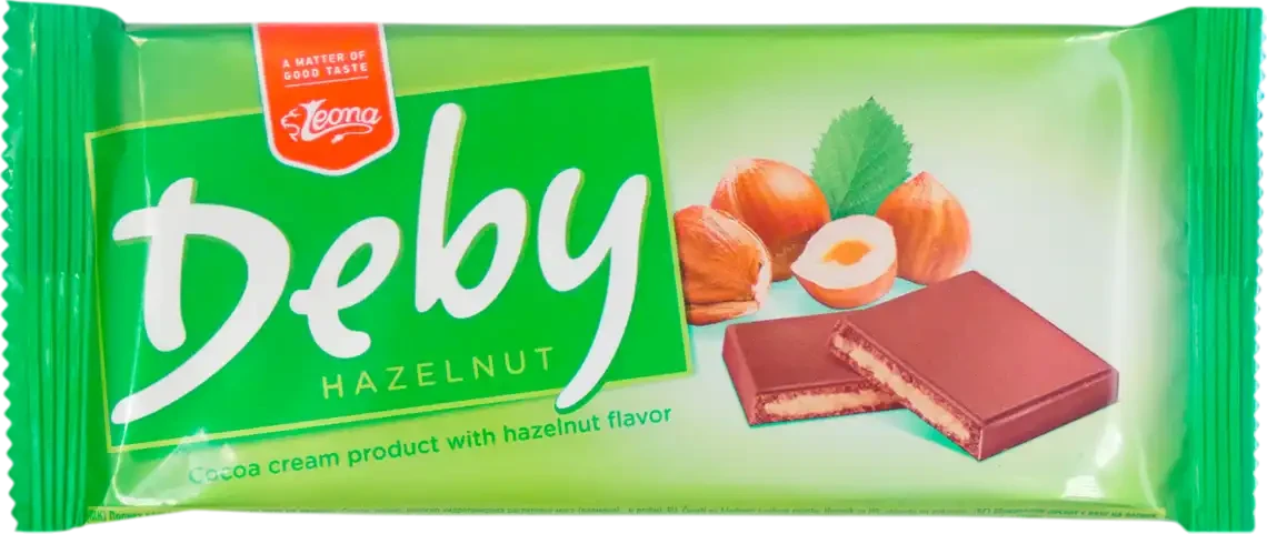 Молочна кондитерська плитка з горіховою начинкою Deby 90 г Польща