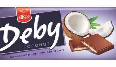 Молочна кондитерська плитка з кокосовою начинкою Deby 90 г Польща