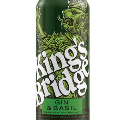 Напій слабоалкогольний King's Bridge Gin&Basil 7% 500 мл Україна