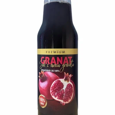 Сік гранатовий БЕЗ САХАРА Premium Granat Польща 750 мл