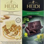 Шоколад темний із м'ятою та лимоном 50% какао Heidi Dark Lemon&Mint 80 г Румунія