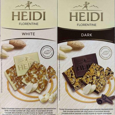 Шоколад (2 шт.) з карамелізованим шаром мигдалю Heidi Florentine 100 г Румунія