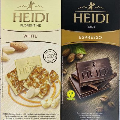 Шоколад (2 шт.) з карамелізованим шаром мигдалю Florentine 100 г і темне Еспресо 80 г Heidi Румунія