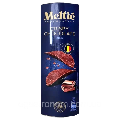 Шоколадні чипси Meltie Crispy Chocolate Milk 125 г Бельгія
