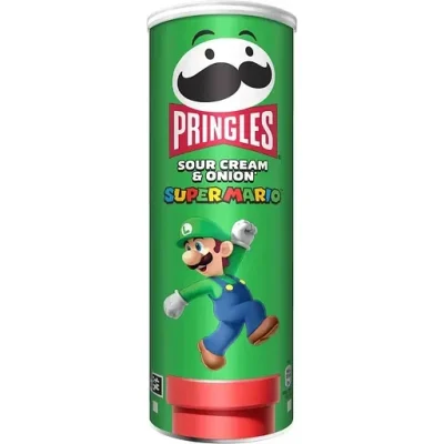 Чипси зметана-лук Pringles Super Mario, 165 г