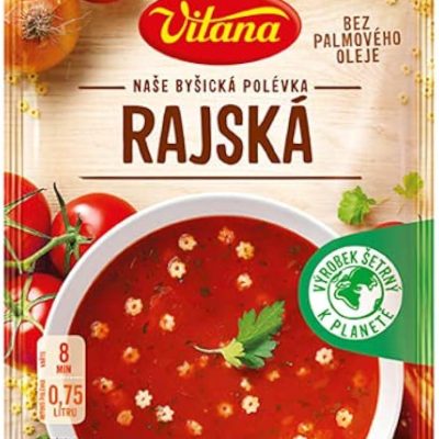 Суп Райський томатний БЕЗ ПАЛЬМОВОГО МАСЛА Rajska Polevka Tomato 76 г (3 порції) Чехія