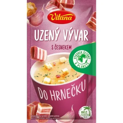 Суп у кухлі бекон із часником VitanaUzeny Vyvar 25 г Чехія