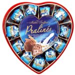 Цукерки Pralines (Праліні з зерновими серцями в молочному шоколаді) Maitre Truffout Австрія 165г
