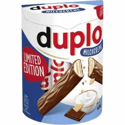 Шоколадний батончик Ferrero Duplo Milchcreme (10штx18.2 г) 182г Німеччина