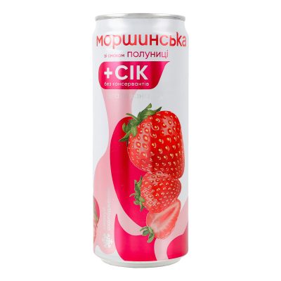Вода Моршинська зі смаком Полуниці негазована 0,33 л