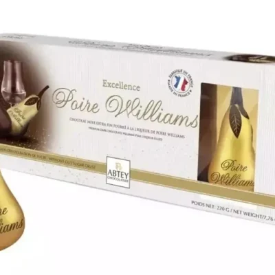 Цукерки з Чорного шоколаду Груша з Лікером Poire Williams Abtey 100 г Франція