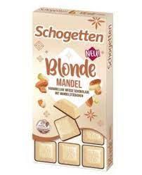 Шоколад білий із мигдалевою крихтою та карамеллю Schogetten Blonde Almond Caramel Німеччина, 100 г