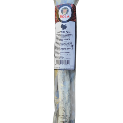 Ковбаса фует БЕЗ ГЛЮТЕНА з м'ясом індички De Pavo "SOLA" 150 г Іспанія