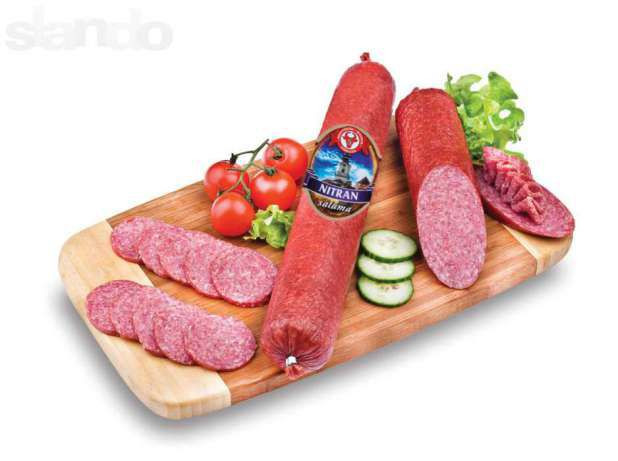 Ковбаса салямі (без глютену та сої) Nitran (Нитран) 600г Словаччина р