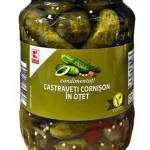 Огірки мариновані Castraveti Cornison in otet Classic 670г/370г Німеччина