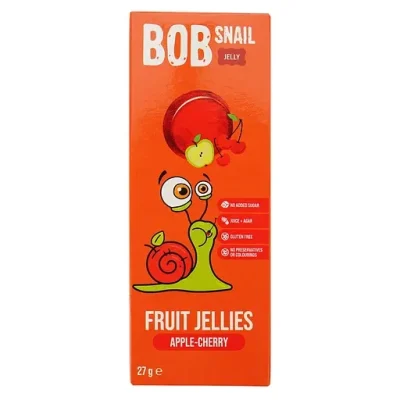 Натуральний мармелад Bob Snail Яблоко-Вишня  27 г