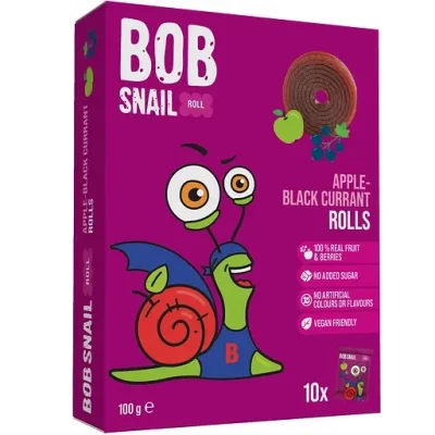 Цукерки фруктові  яблучно-смородинові  Bob Snail (10 шт. х 10 г) 100 г
