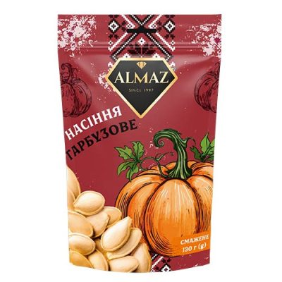 Семетки гарбуза смажені ALMAZ 130 г