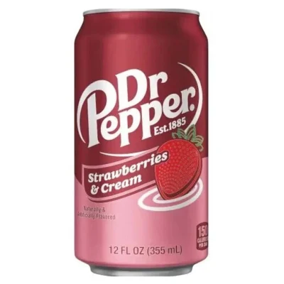 Напій Dr Pepper Strawberries cream ж/б 0.33 л США