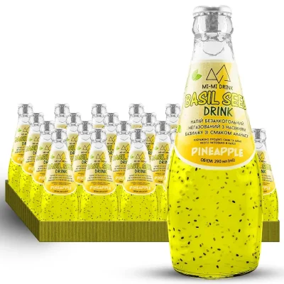 Напій сильногазований Mi-Mi зі смаком ананаса 0.29 л ст/бут