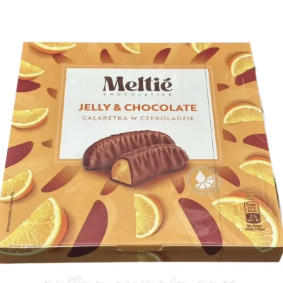 Цукерки шоколадні зі смаком апельсина Galaretka Meltie 190 г Польща