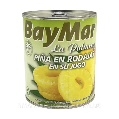 Ананас кільця в сиропі BayMar La Palmera Pißa en rodajas en su jugo 825/490г Іспанія