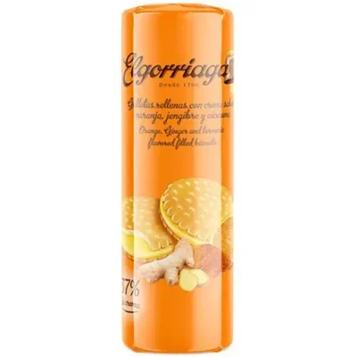 Печиво сендвіч із апельсиновим кремом, імбирем і куркумою Elgorriaga 240 г Іспанія