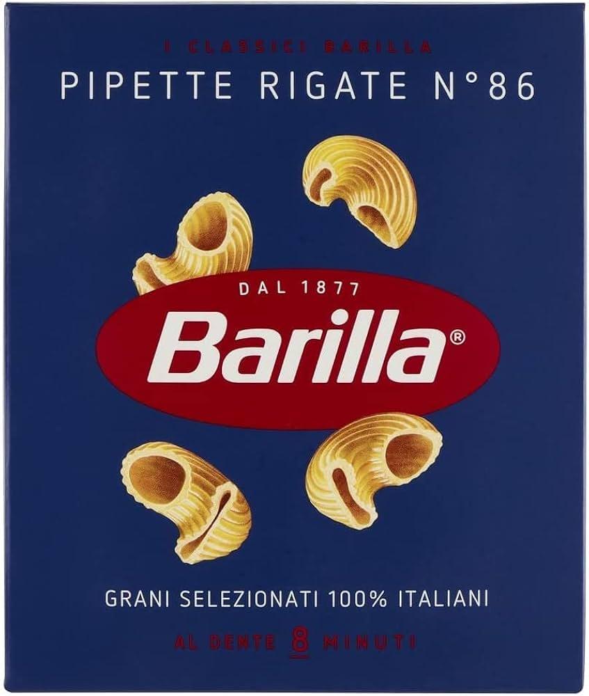 Макаронні вироби Pipette Rigati Barilla (рожки) N 86 Італія 500г
