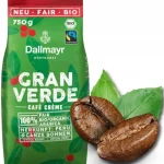 Кава в зернах 100% Арабіка Dallmayr BIO/ORGANIC Gran Verde Cafe Crema 750г Німеччина