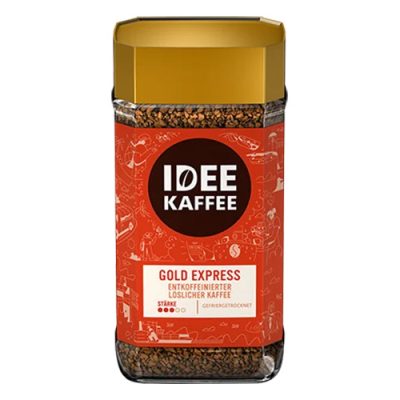 Кава розчинна без кофеїну Idee Caffe Gold Express Entkoffeinierter 200г Німеччина