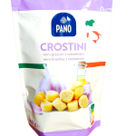 Гренки хлібні цільнозернові з оливковою олією Pano Crostini 80г Італія