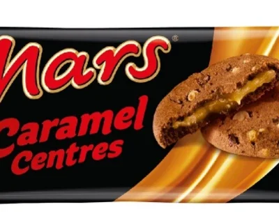 Печиво шоколадне з шоколадною крихтою та карамеллю Mars Caramel Centres144г Великобританія