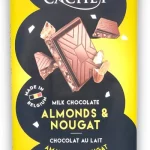 Шоколад CACHET (КАШЕТ) молочний 32% какао Мигдаль та Нуга Бельгія 300 г