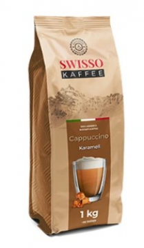 Капучіно зі смаком карамелі Swisso Cappuccino Karamell 1кг Німеччина