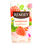 Чай фруктовий Лісова ягода Remsey Owocow Lesnych (20x2г) 40г Польща  Чай пакетований являє собою збір ягід, листя, фрук