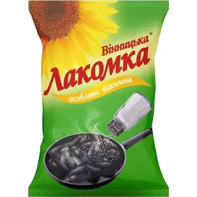 Насіння соняшника солоні смажені "Лакомка" 160г