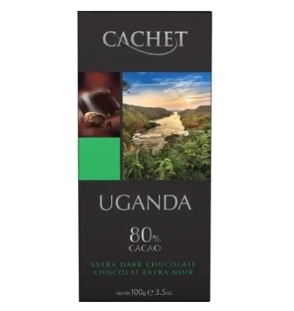 Шоколад Cachet UGANDA 80% какао 100 г Бельгія