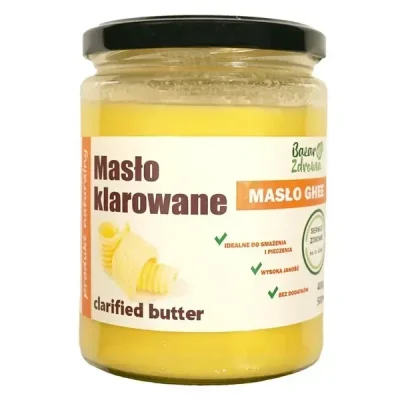 Масло вершкове топлене Bazar Zdrowia Maslo Klarowane 400г Польща