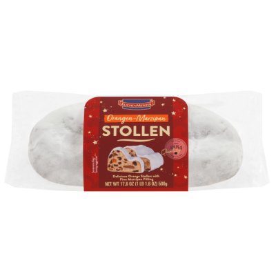 Штольон різдвяний з Марципаном і апельсином Kuchenmeister Orangen-Marzipan Stollen, 500 г Німеччина