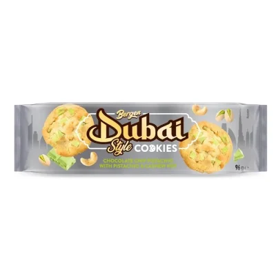 Печиво Дубай Стиль із шоколадною крихтою та фісташками Bergen Dubai Style 96 г