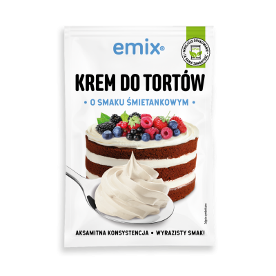 Крем для торта зі вершковим смаком Emix do tortow o smaku śmietankowym Польща 100 г