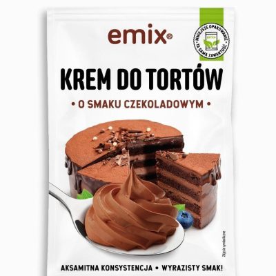 Крем для торта зі шоколадним смаком Emix do tortow o smaku czekoladowym Польща 100 г