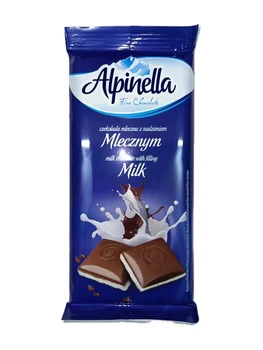 Шоколад "Alpinella"(Альпинелла молочний шоколад з арахісом), Польща, 100г